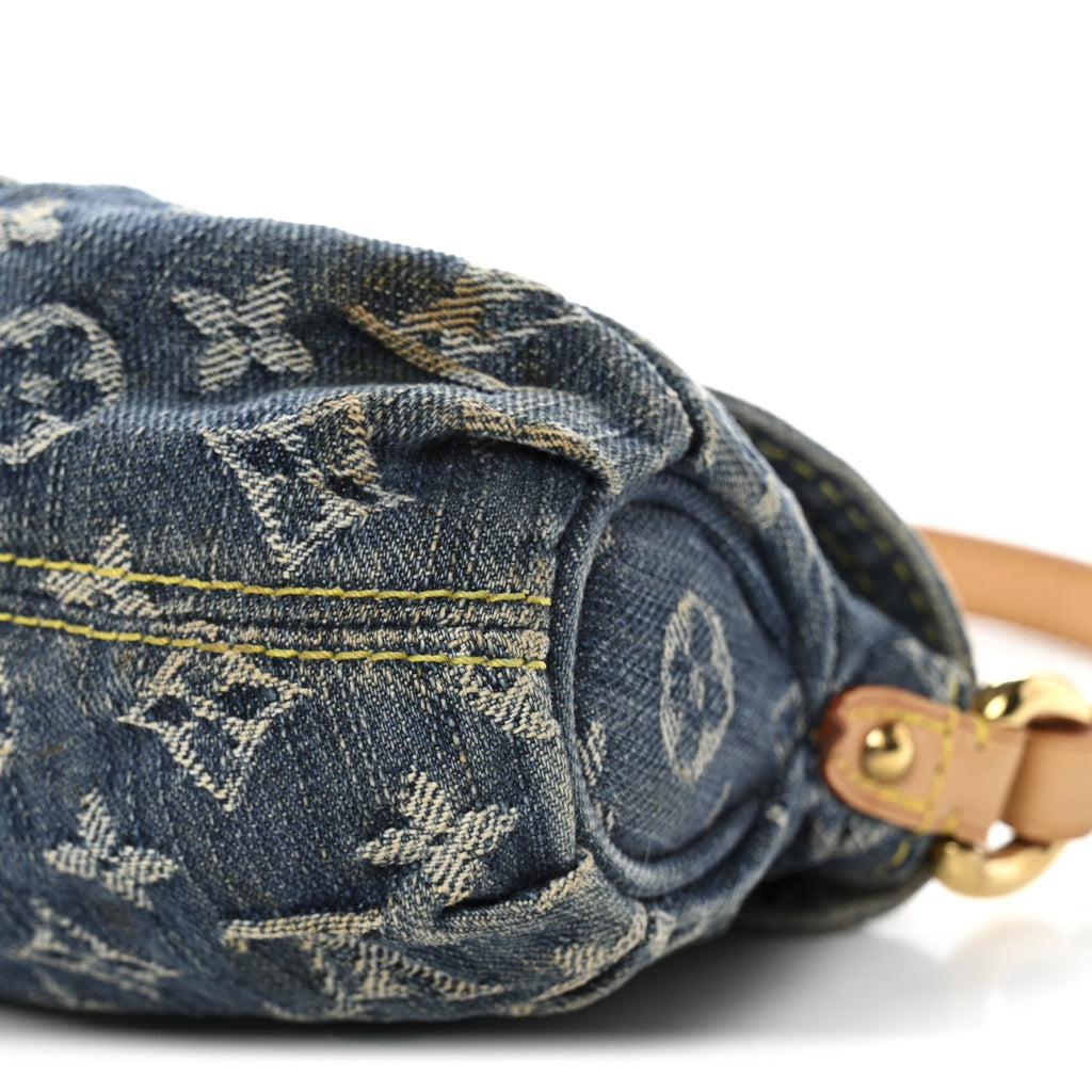 Louis Vuitton Monogram Denim Mini Pleaty Blue