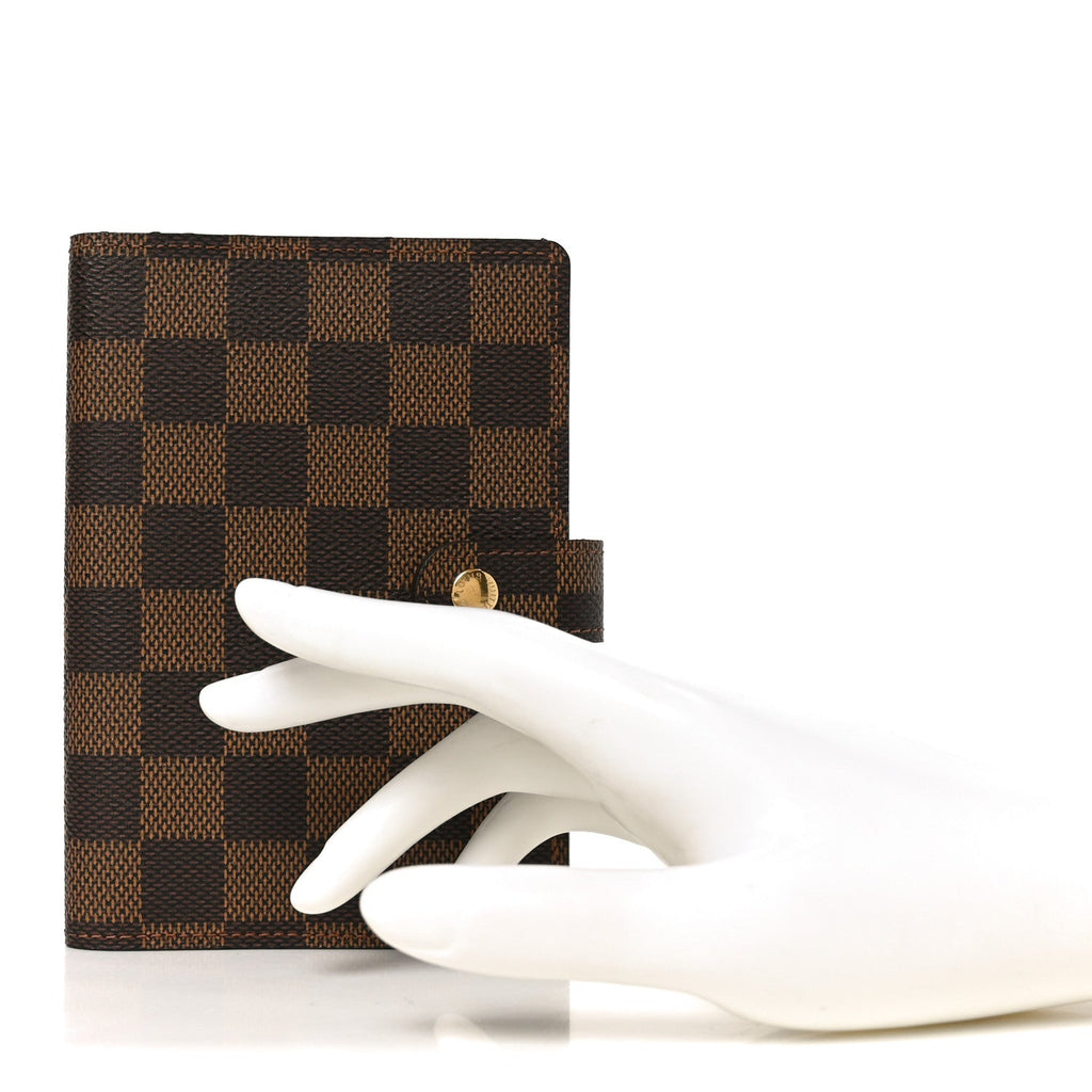 Louis Vuitton Damier Ebene Small Ring Agenda Cover