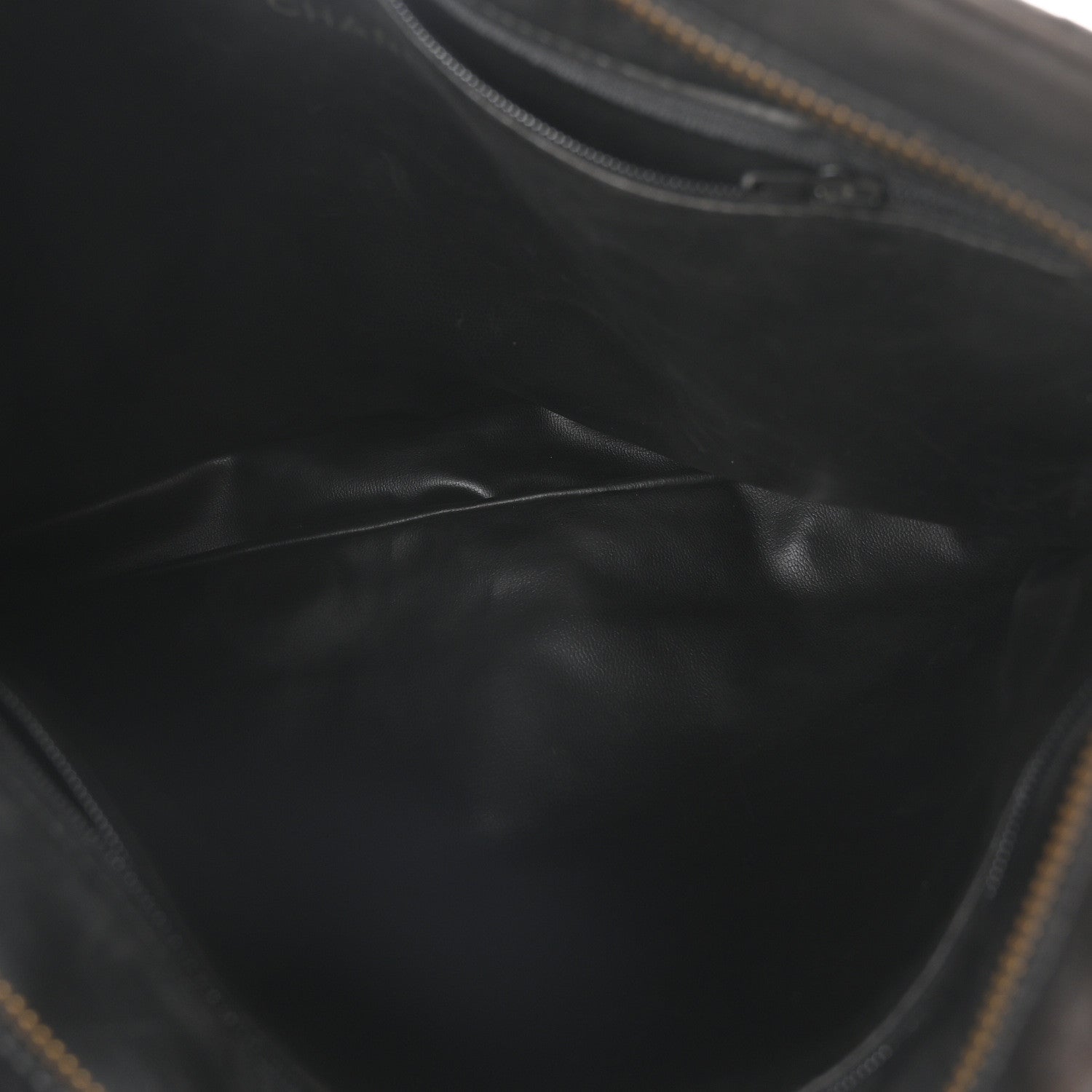 Chanel Calfskin Quilted CC Shopping Tote Black