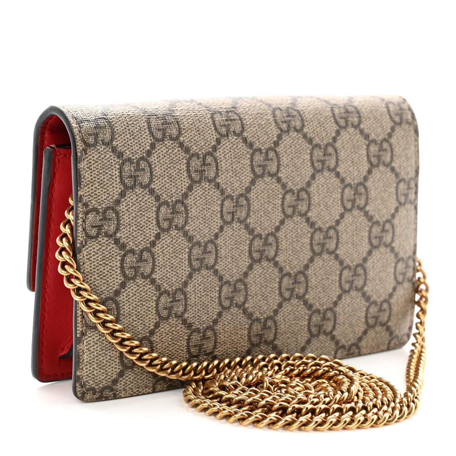 Gucci GG Supreme Monogram Mini Cherry Chain Bag