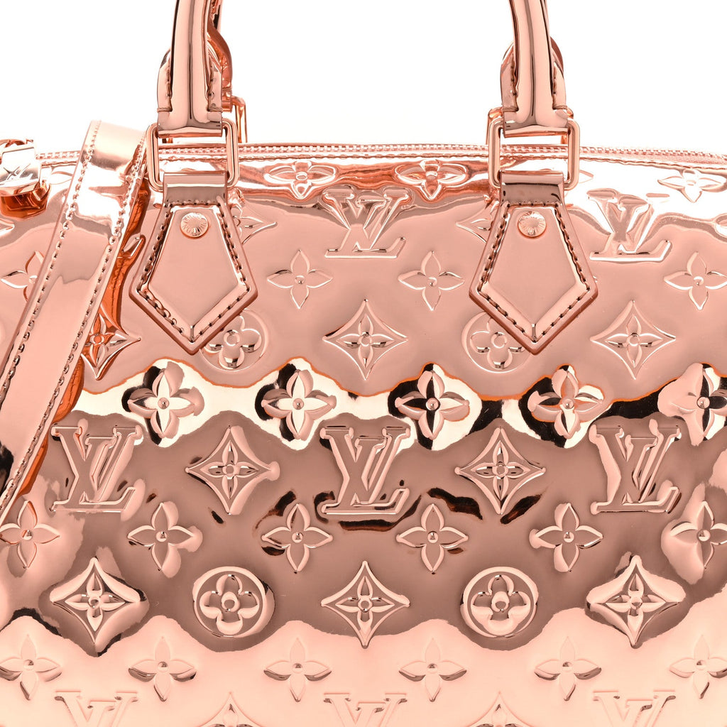 Louis Vuitton Monogram Miroir Speedy Bandouliere 25 Copper