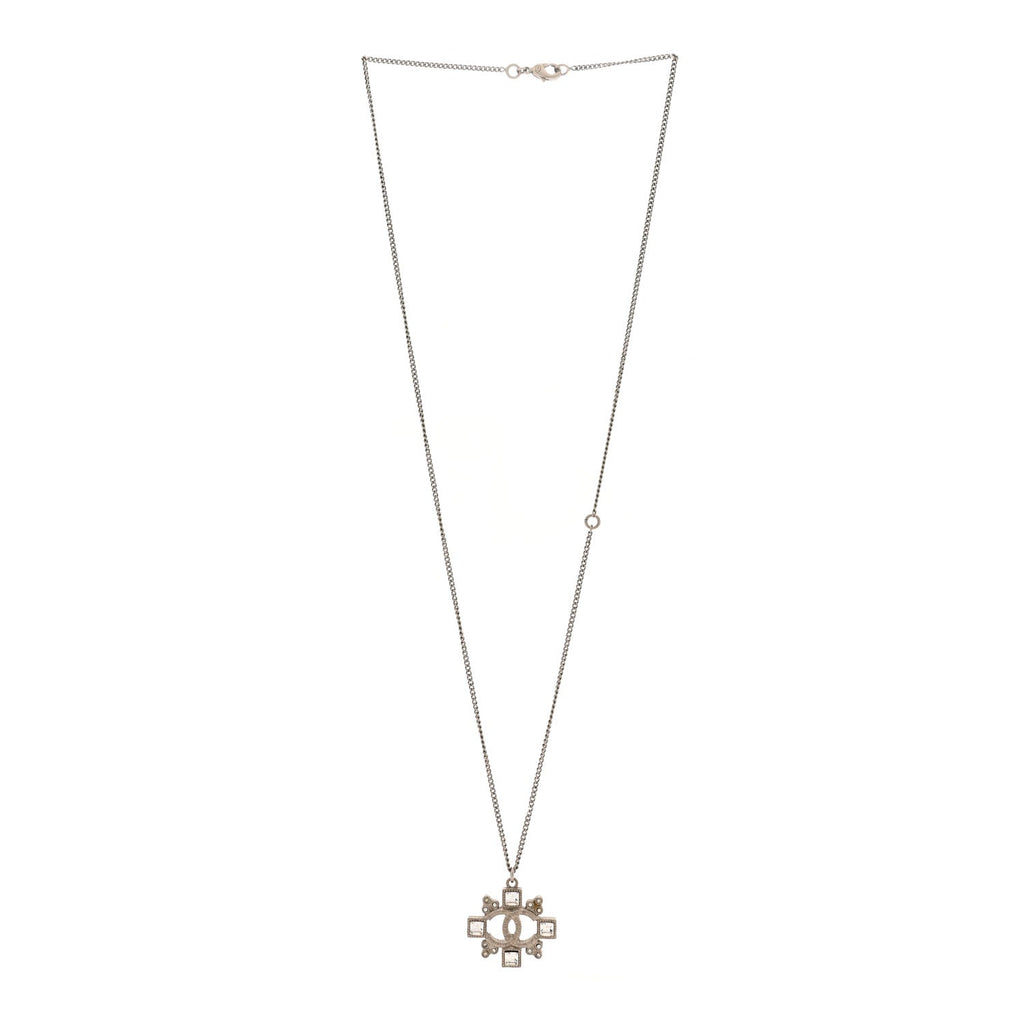 Crystal Strass Necklace Silver