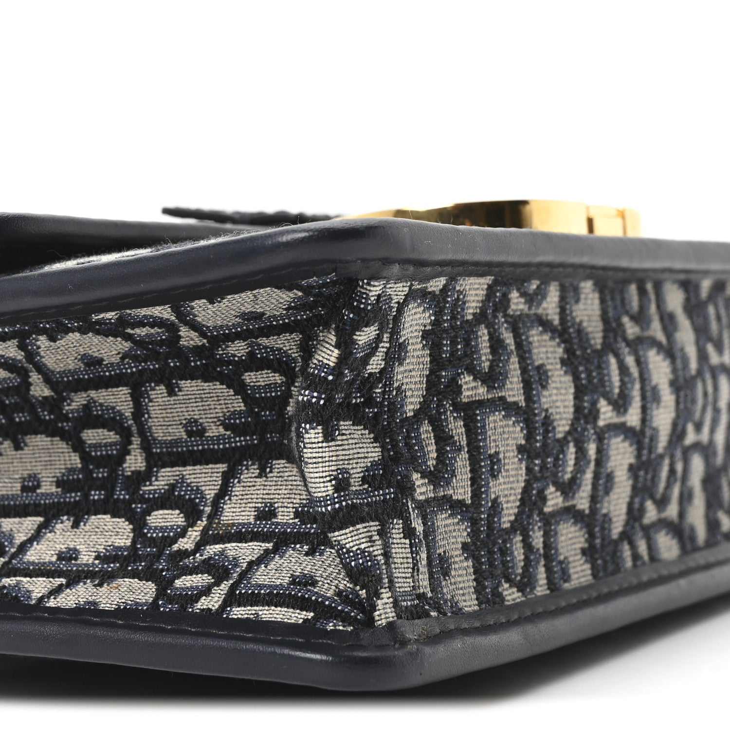 Christian Dior Oblique 30 Montaigne Flap Bag Blue