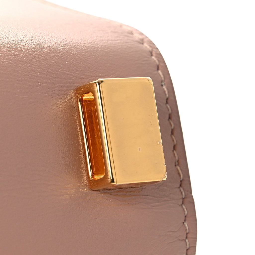 Christian Dior Box Calfskin Micro 30 Montaigne Flap Bag Rose Des Vents