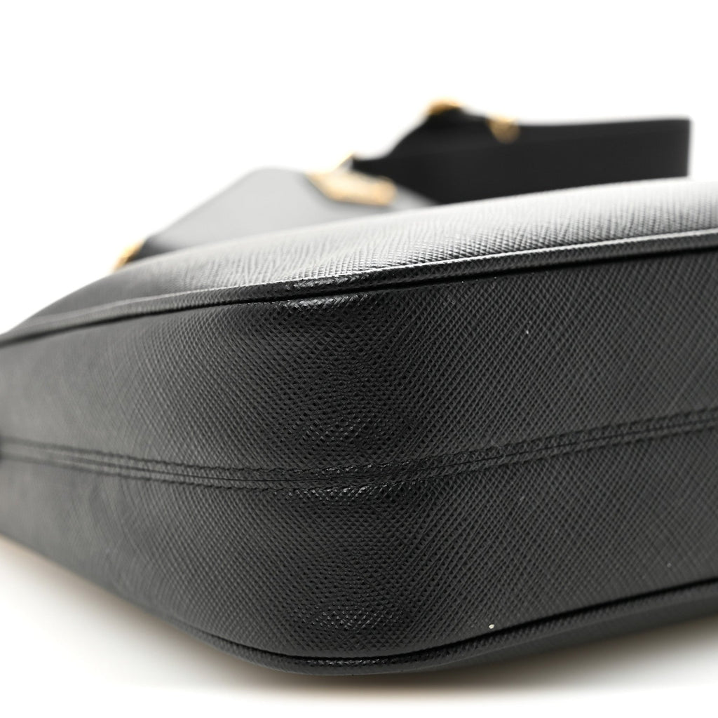 Prada Saffiano Lux Re-Edition 2005 Shoulder Bag Black