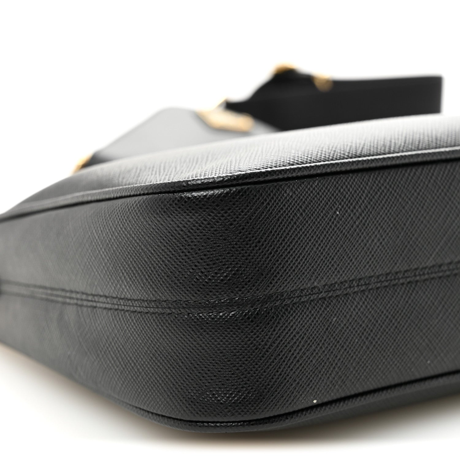 Prada Saffiano Lux Re-Edition 2005 Shoulder Bag Black