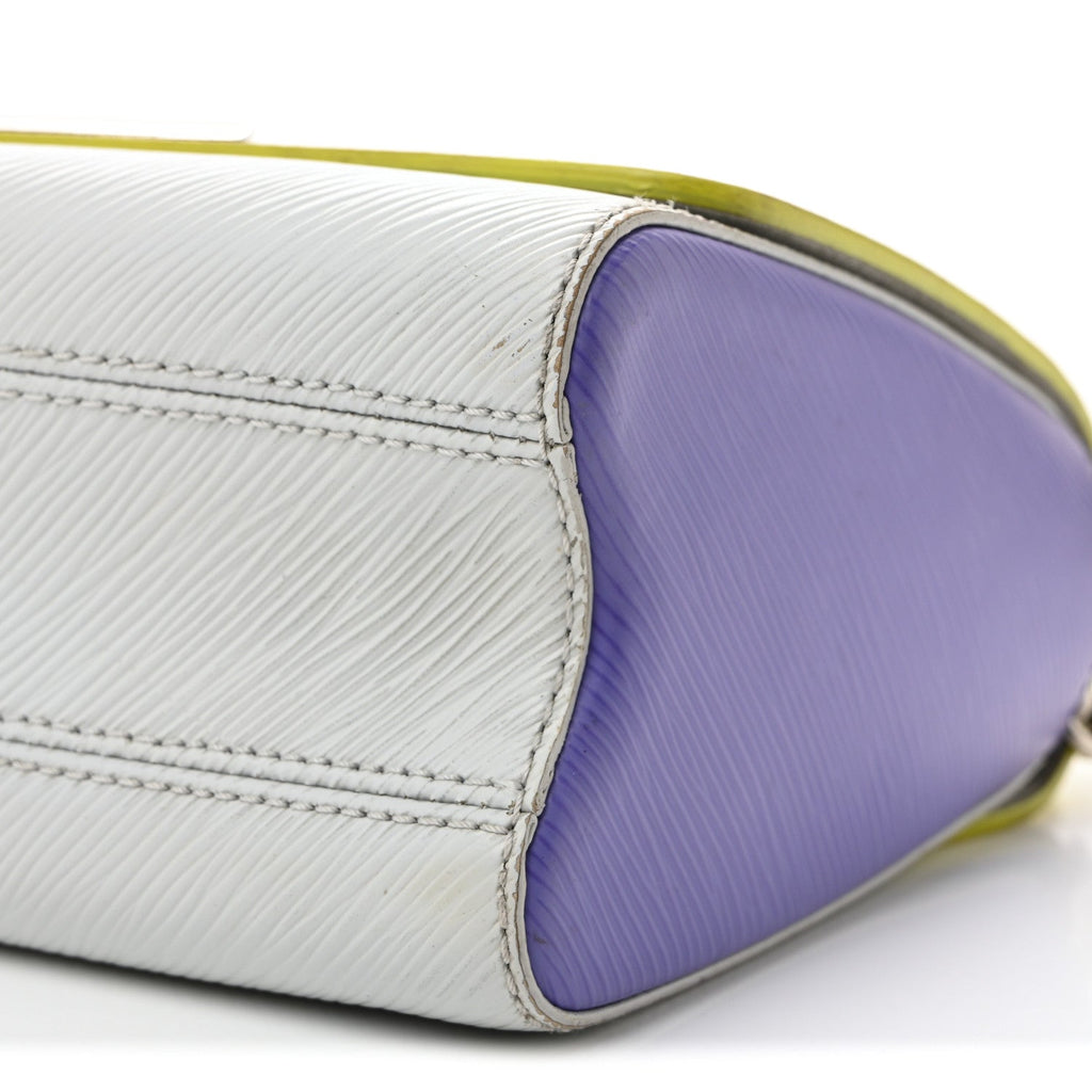 Louis Vuitton Epi Twist Shoulder Bag MM Purple Yellow Grey