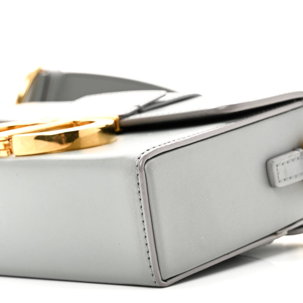 Christian Dior Box Calfskin 30 Montaigne Box Bag Stone Grey