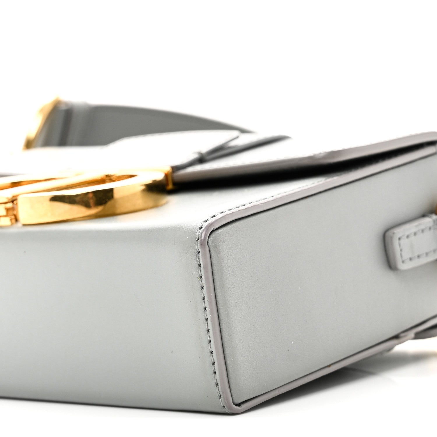 Christian Dior Box Calfskin 30 Montaigne Box Bag Stone Grey