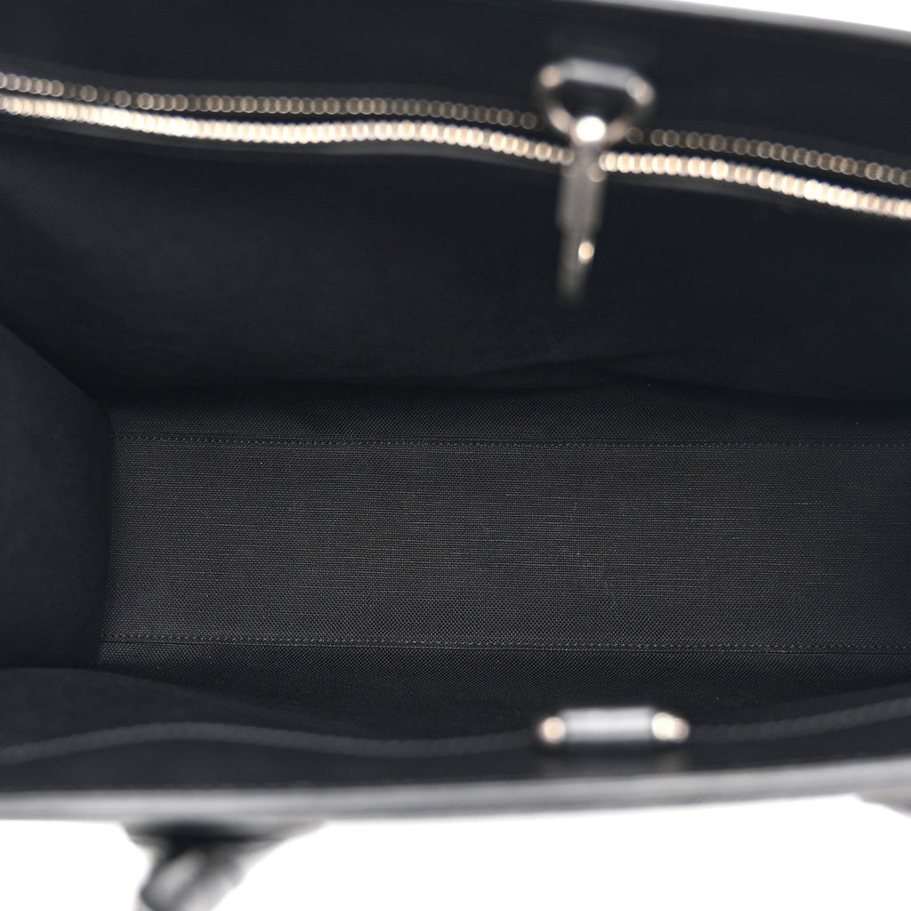Gucci GG Supreme Monogram Azalea Calfskin Medium Retro Interlocking G Vertical Tote Bag Black
