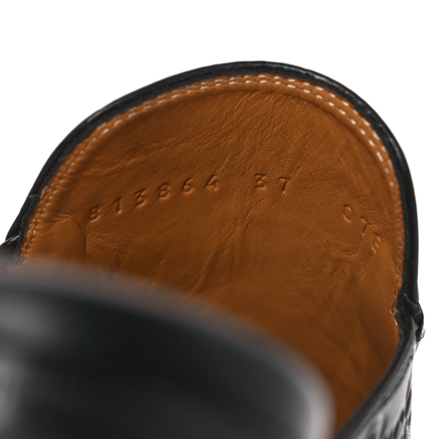 Gucci Glamour Calfskin Guccissima Womens Princetown Slippers 37 Black