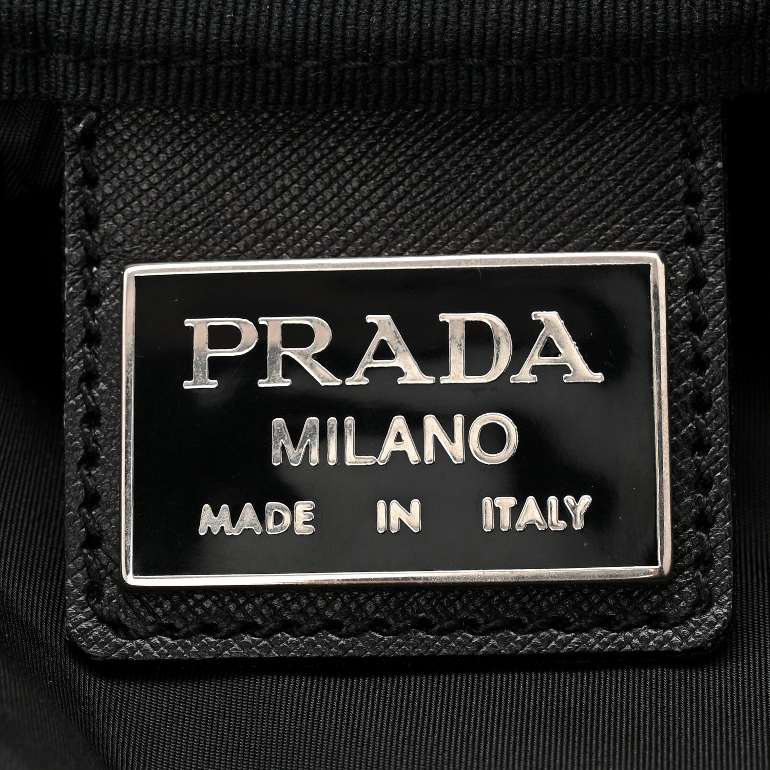 Prada Tessuto Nylon Saffiano Carry On Travel Bag Black