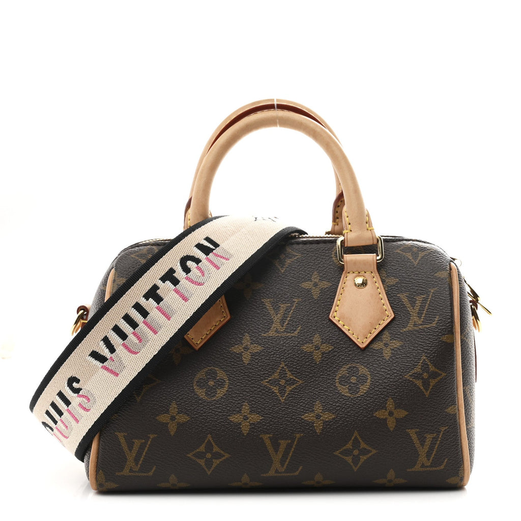 Louis Vuitton Monogram Speedy Bandouliere 20 Black