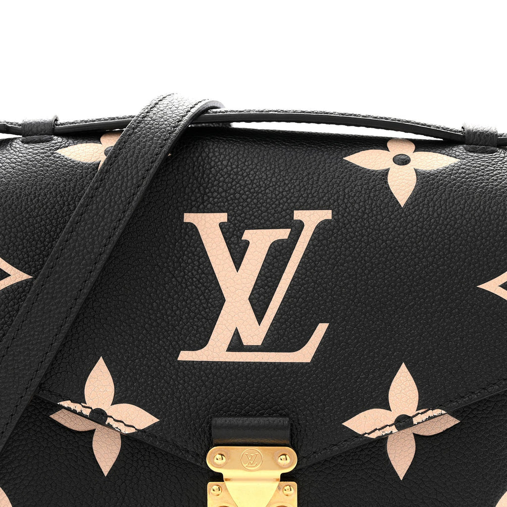 Louis Vuitton Empreinte Monogram Giant Pochette Metis Black Beige