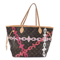 Louis Vuitton Monogram Bay Neverfull MM Rose Ballerine Poppy