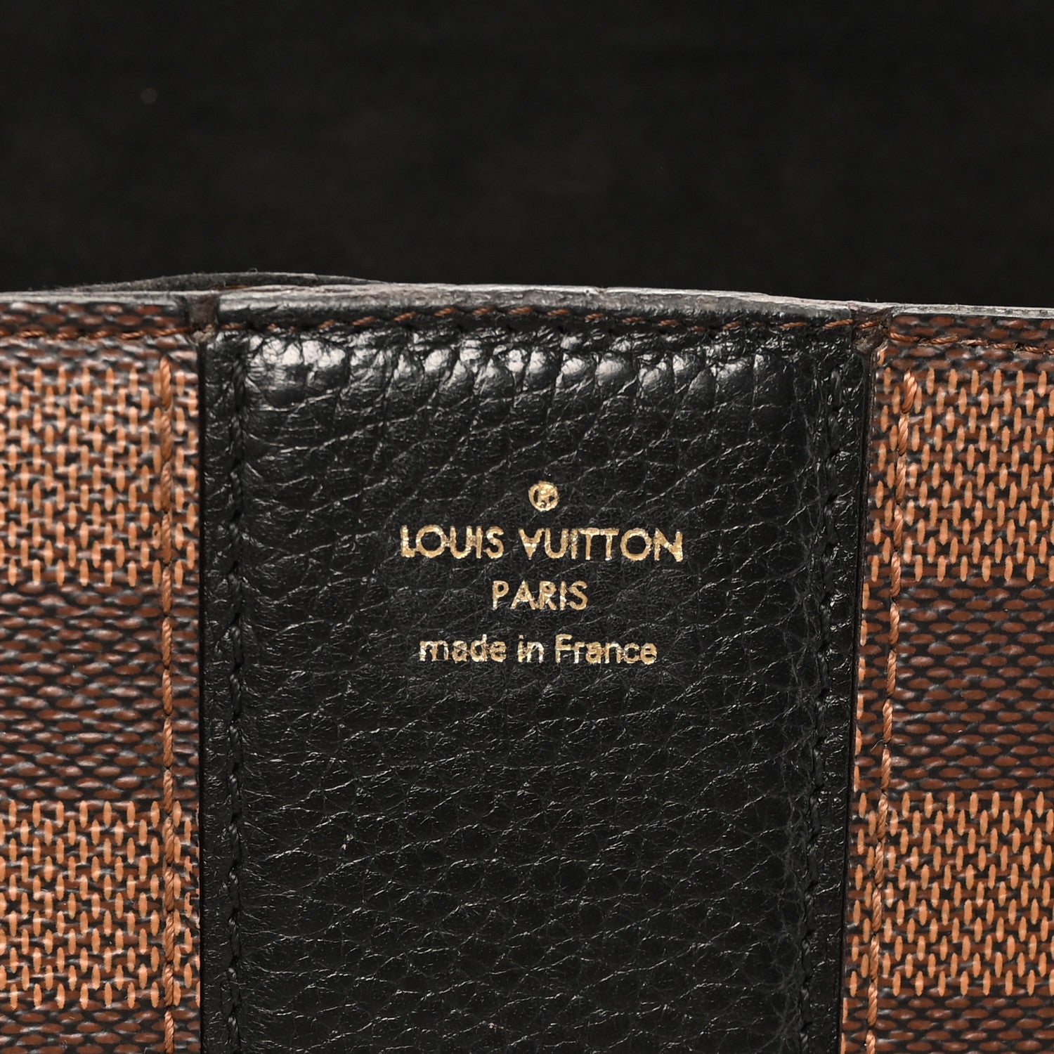 Louis Vuitton Damier Ebene Cuir Taurillon Wight Black