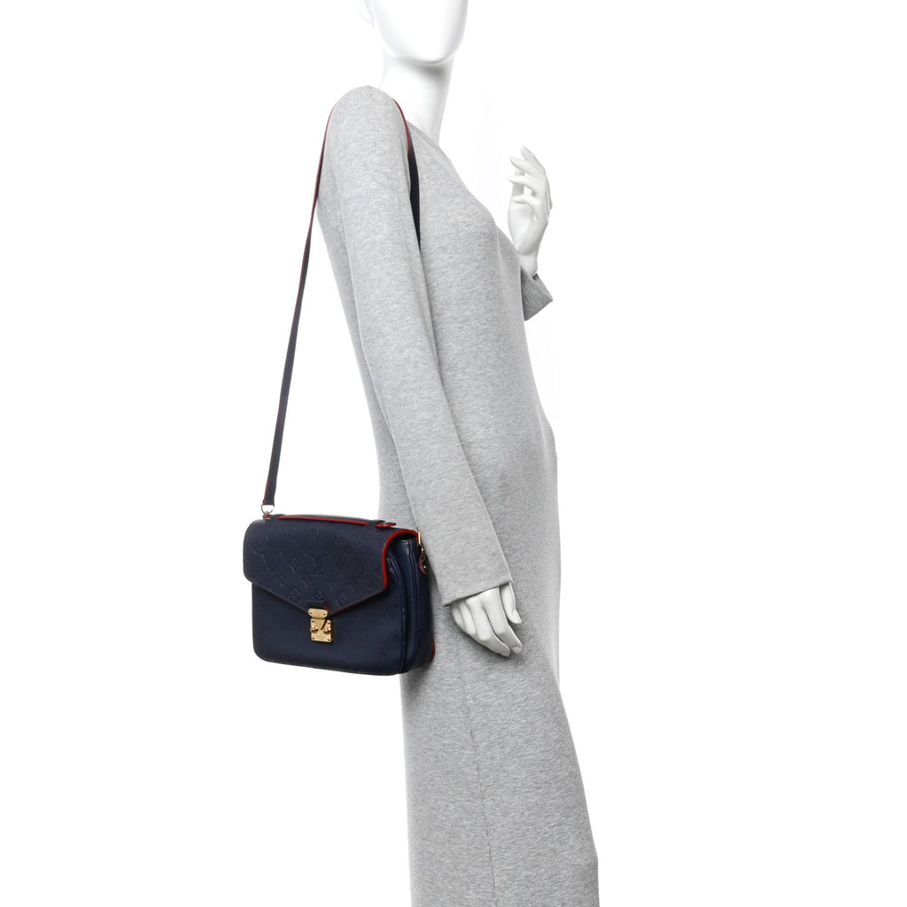 Louis Vuitton Empreinte Pochette Metis Marine Rouge