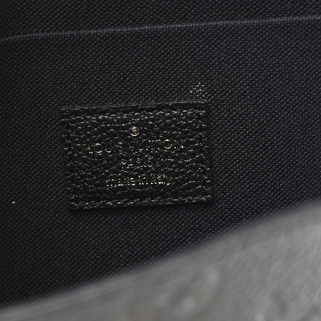 Louis Vuitton Empreinte Pochette Felicie Chain Wallet Black