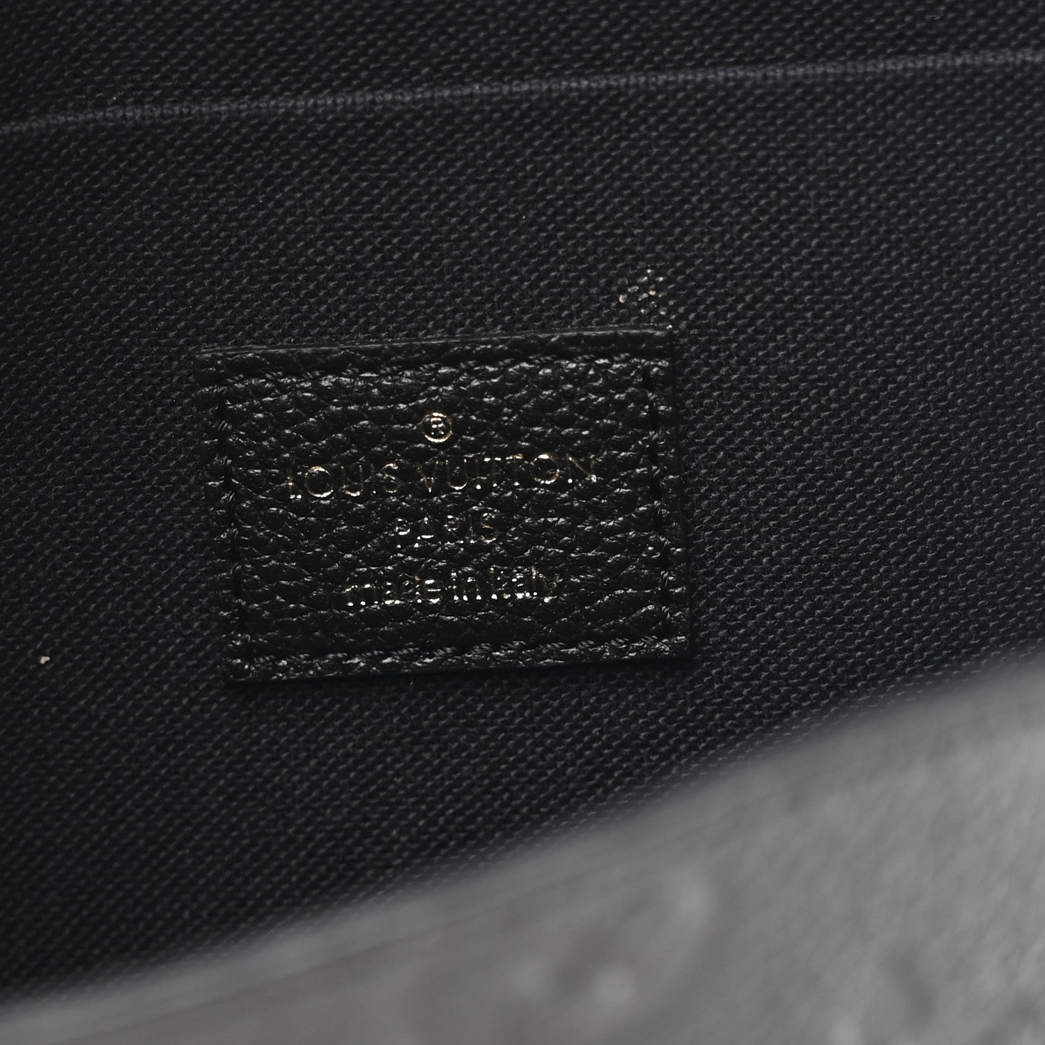 Louis Vuitton Empreinte Pochette Felicie Chain Wallet Black