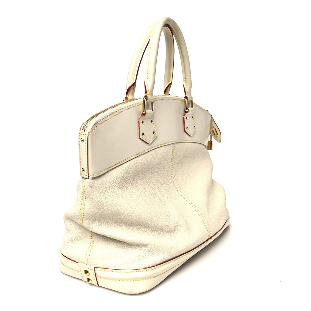 Louis Vuitton Suhali Lockit MM White