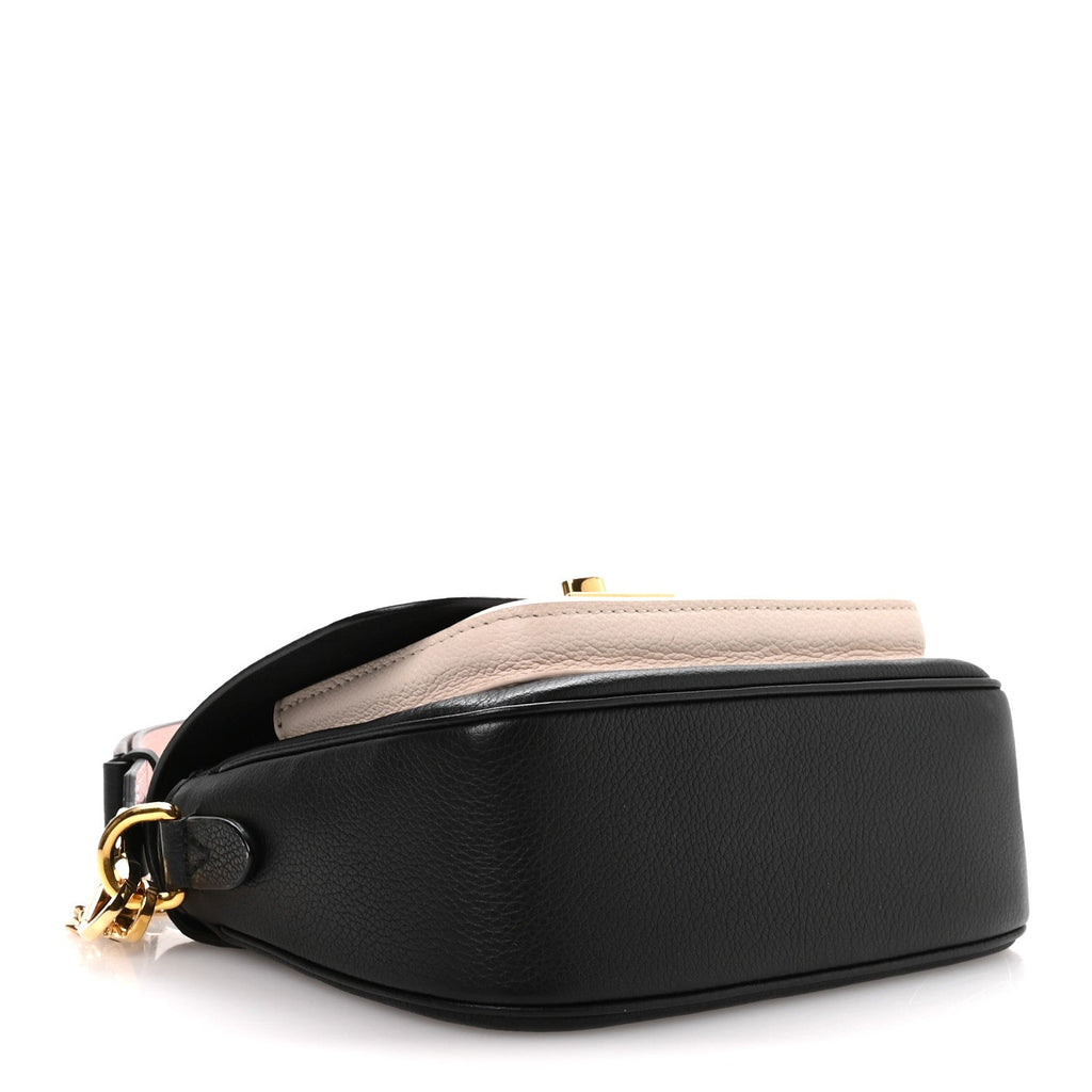 Louis Vuitton Grained Calfskin Lockme Tender Black
