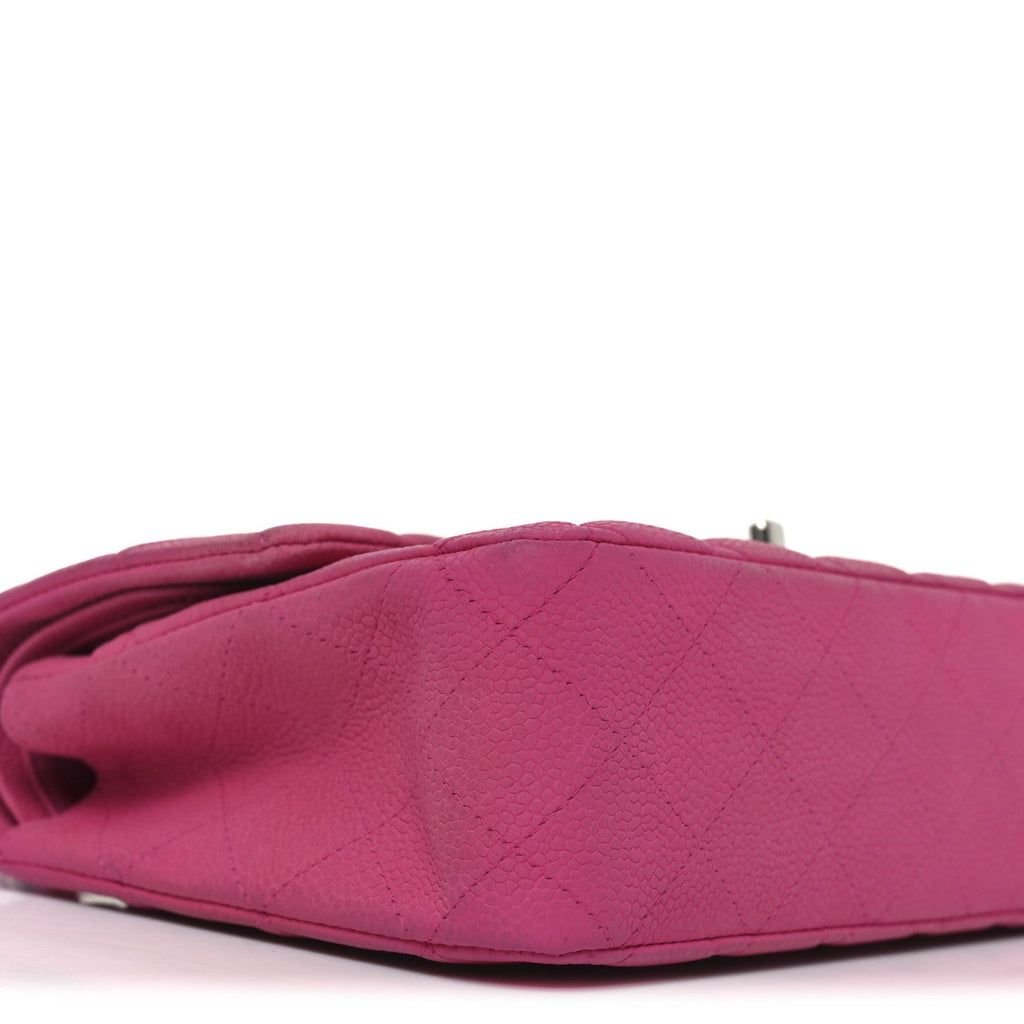 Chanel Iridescent Caviar Quilted Medium Double Flap Pink