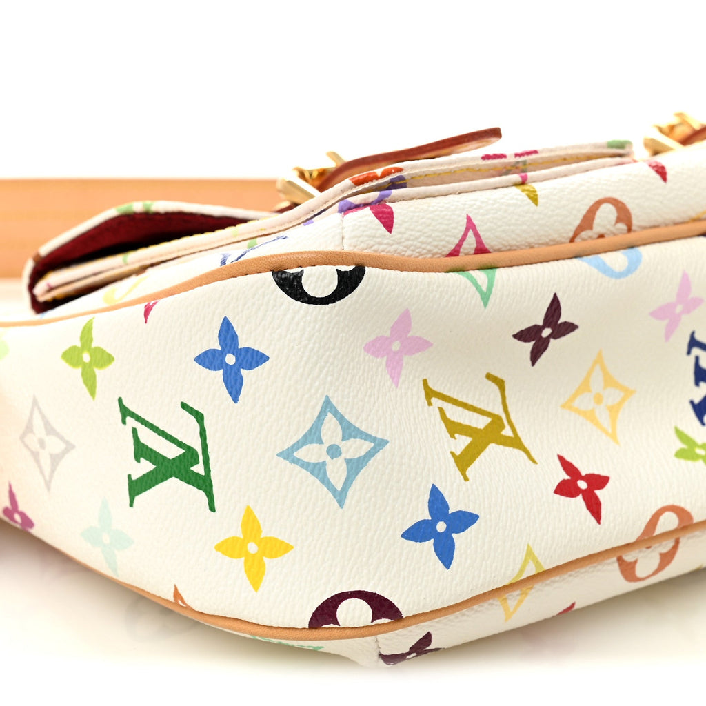 Louis Vuitton Monogram Multicolor Lodge PM White