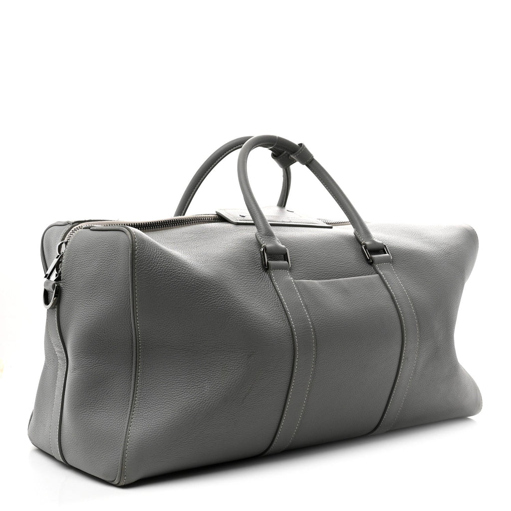 Christian Dior Calfskin Lingot 50 Bag Grey