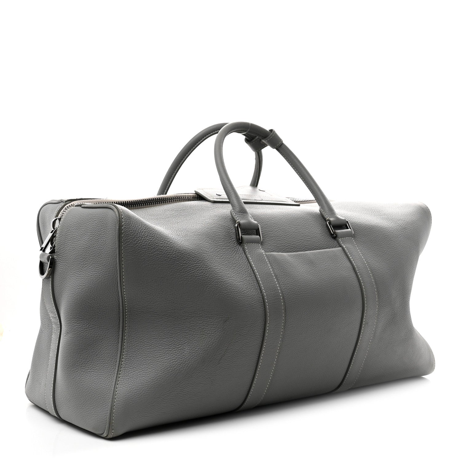 Christian Dior Calfskin Lingot 50 Bag Grey