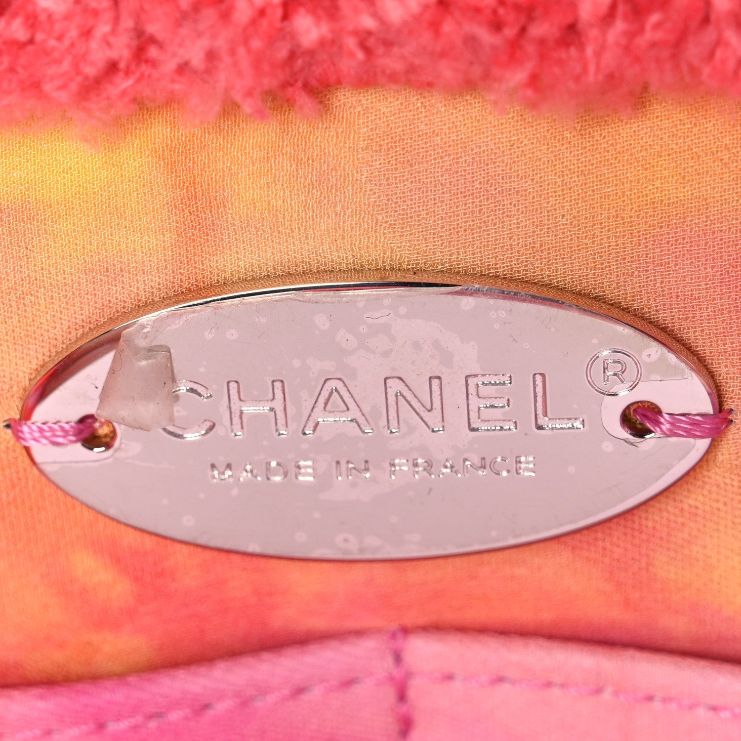Chanel Mixed Fibers Quilted Large Flap Bag Coral