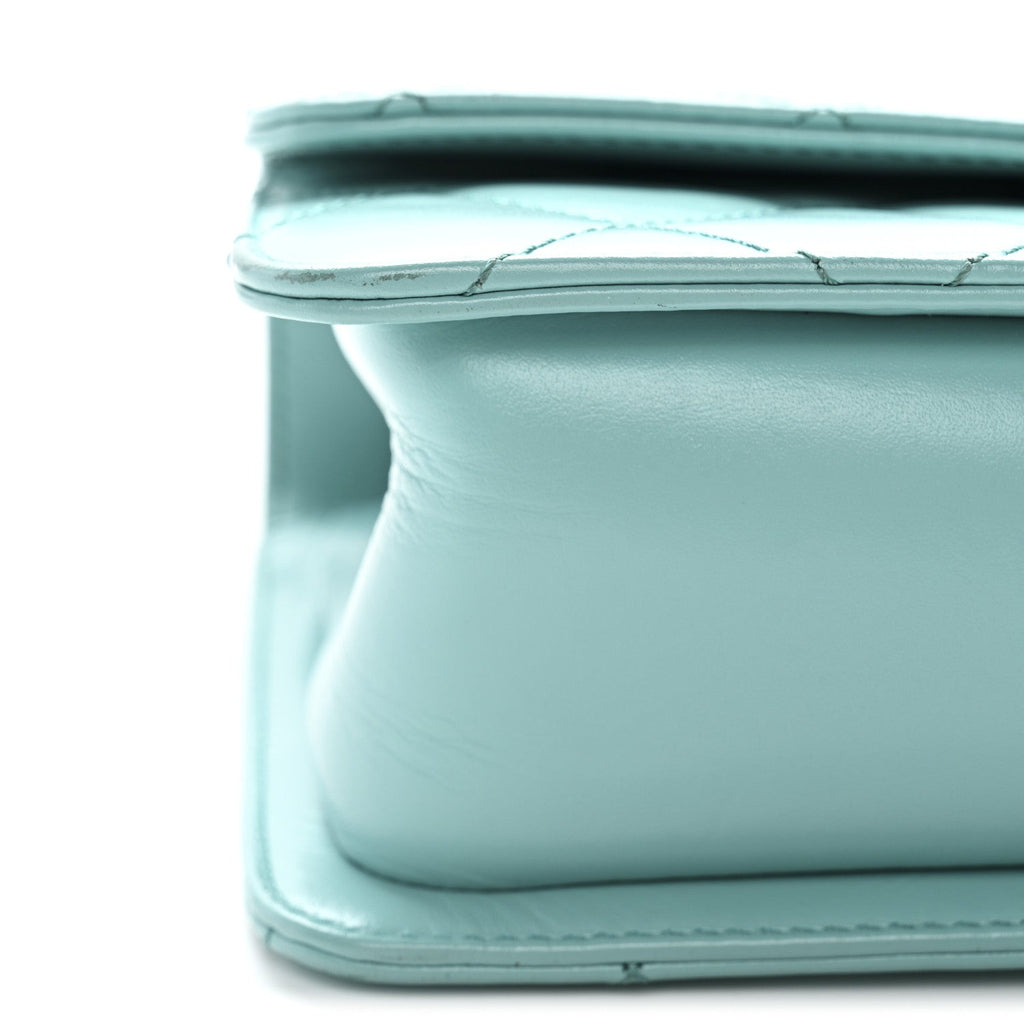 Chanel Calfskin Quilted Mini Perfect Fit Flap Turquoise