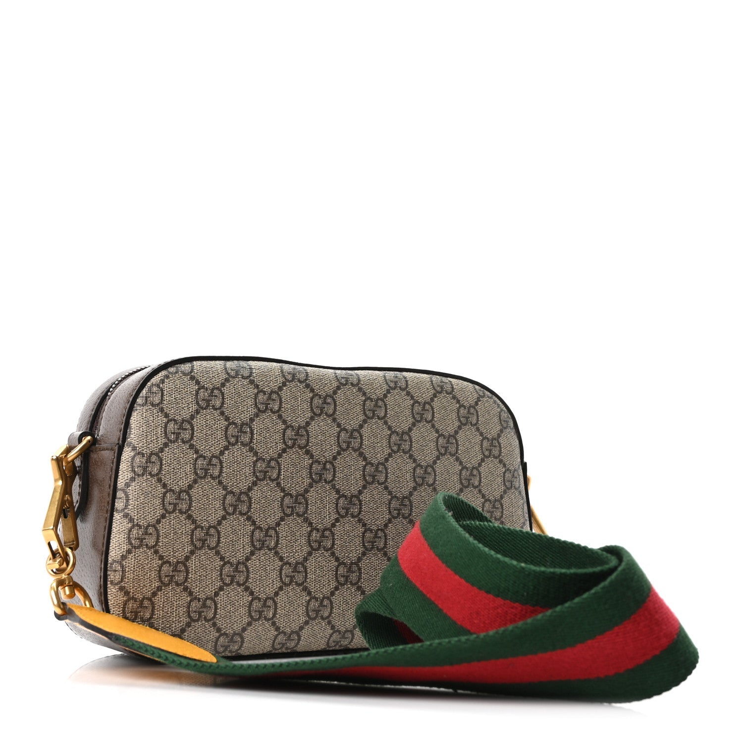 Gucci GG Supreme Monogram Web Neo Vintage Shoulder Bag Beige New Acero Crop