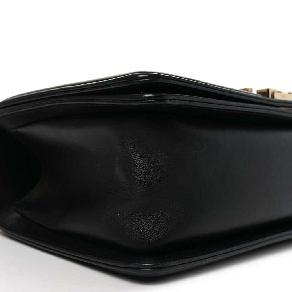 Chanel Lambskin Quilted Medium Boy Flap Black