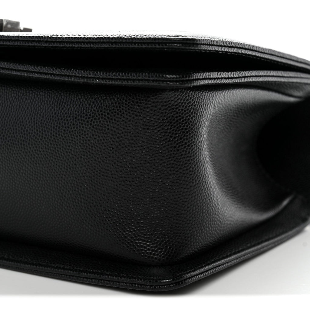 Chanel Caviar Quilted Medium Boy Flap Black