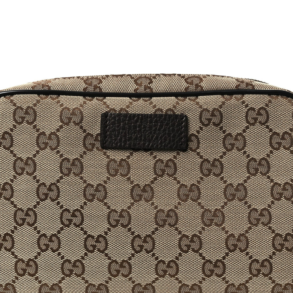 Gucci Monogram Belt Bag Dark Brown