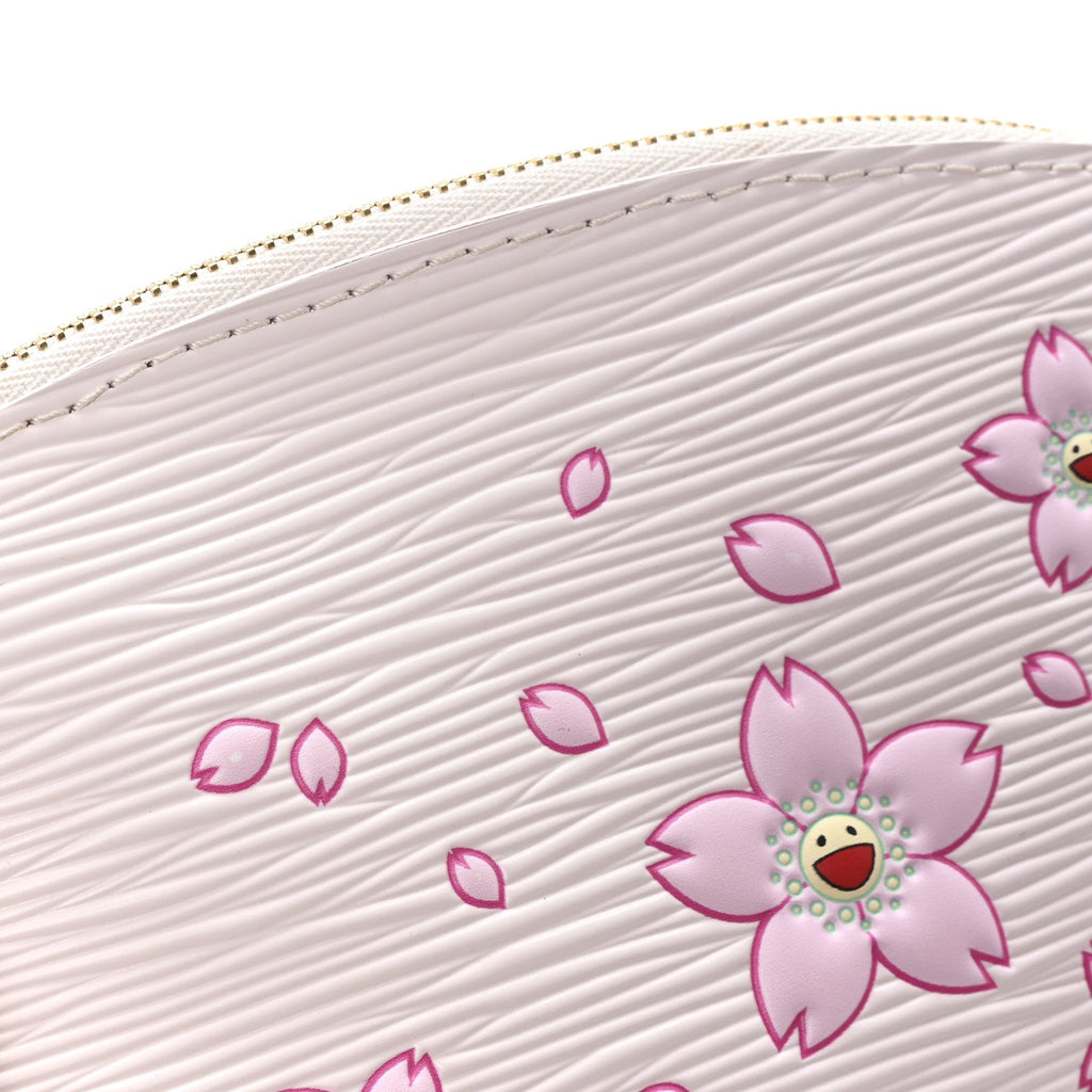 Louis Vuitton LV X TM Epi Cherry Blossom Cosmetic Pouch Pink