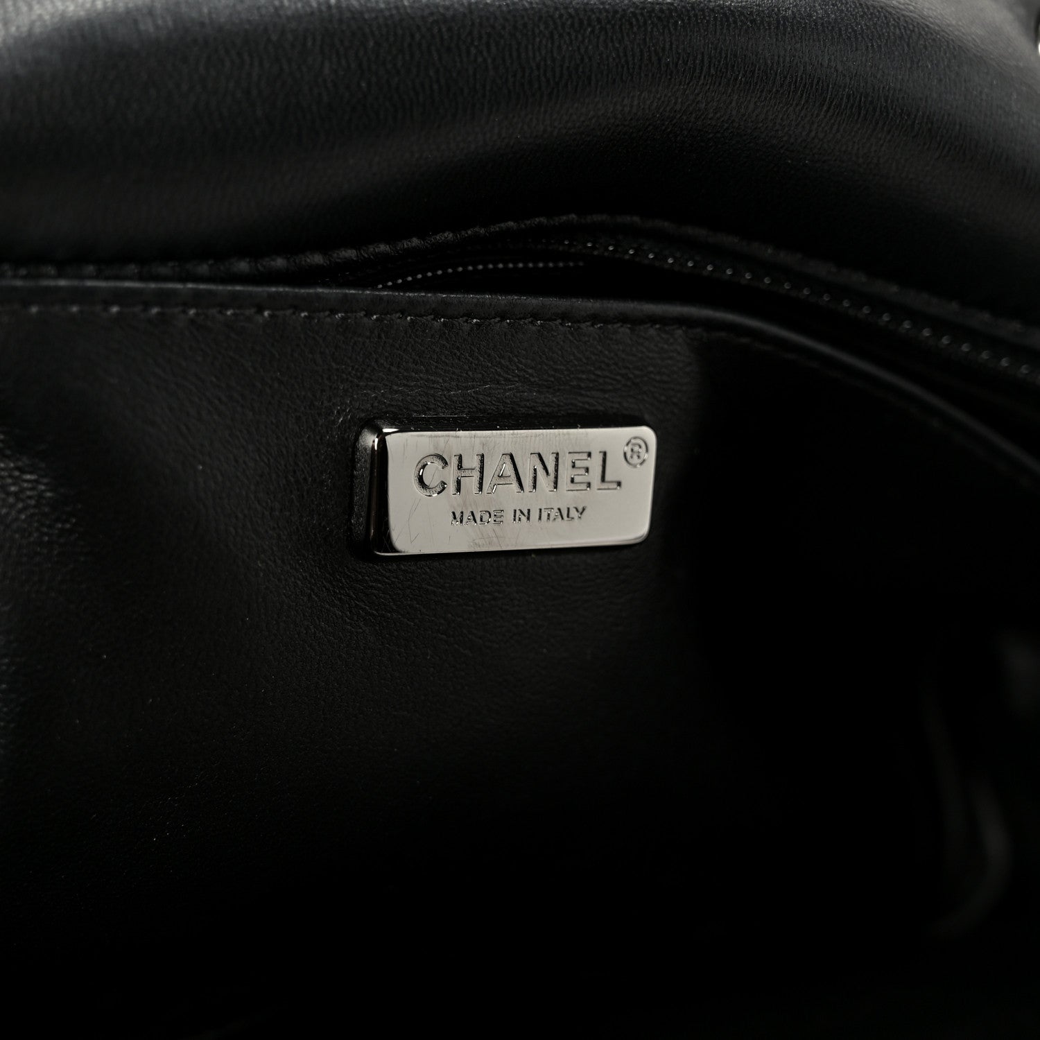 Chanel Sequin Logo Single Flap Pink Silver Black