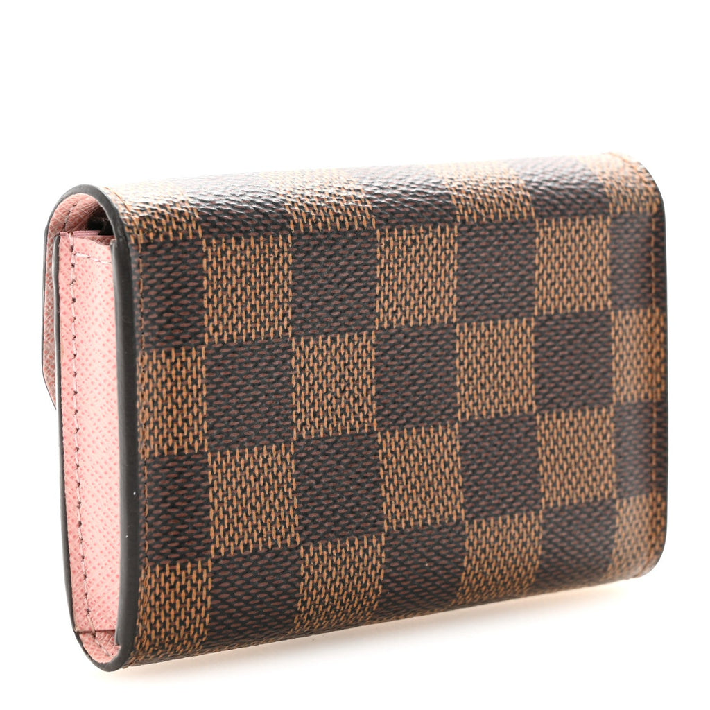 Louis Vuitton Damier Ebene Rosalie Coin Purse Rose Ballerine