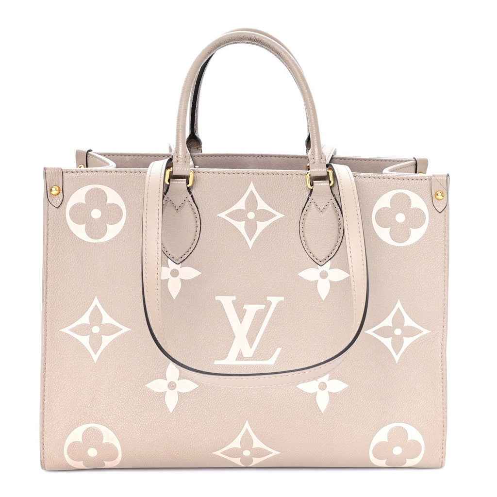 Louis Vuitton Empreinte Monogram Giant Onthego MM Tourterelle Creme