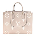 Louis Vuitton Empreinte Monogram Giant Onthego MM Tourterelle Creme