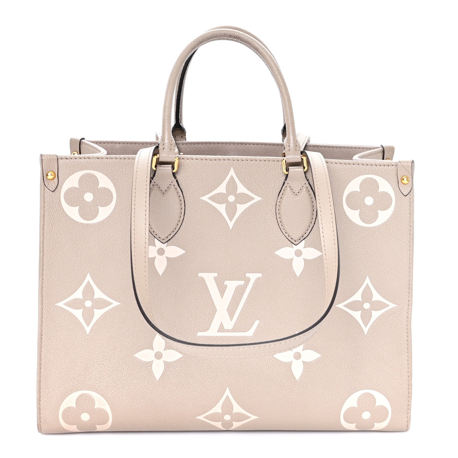 Louis Vuitton Empreinte Monogram Giant Onthego MM Tourterelle Creme