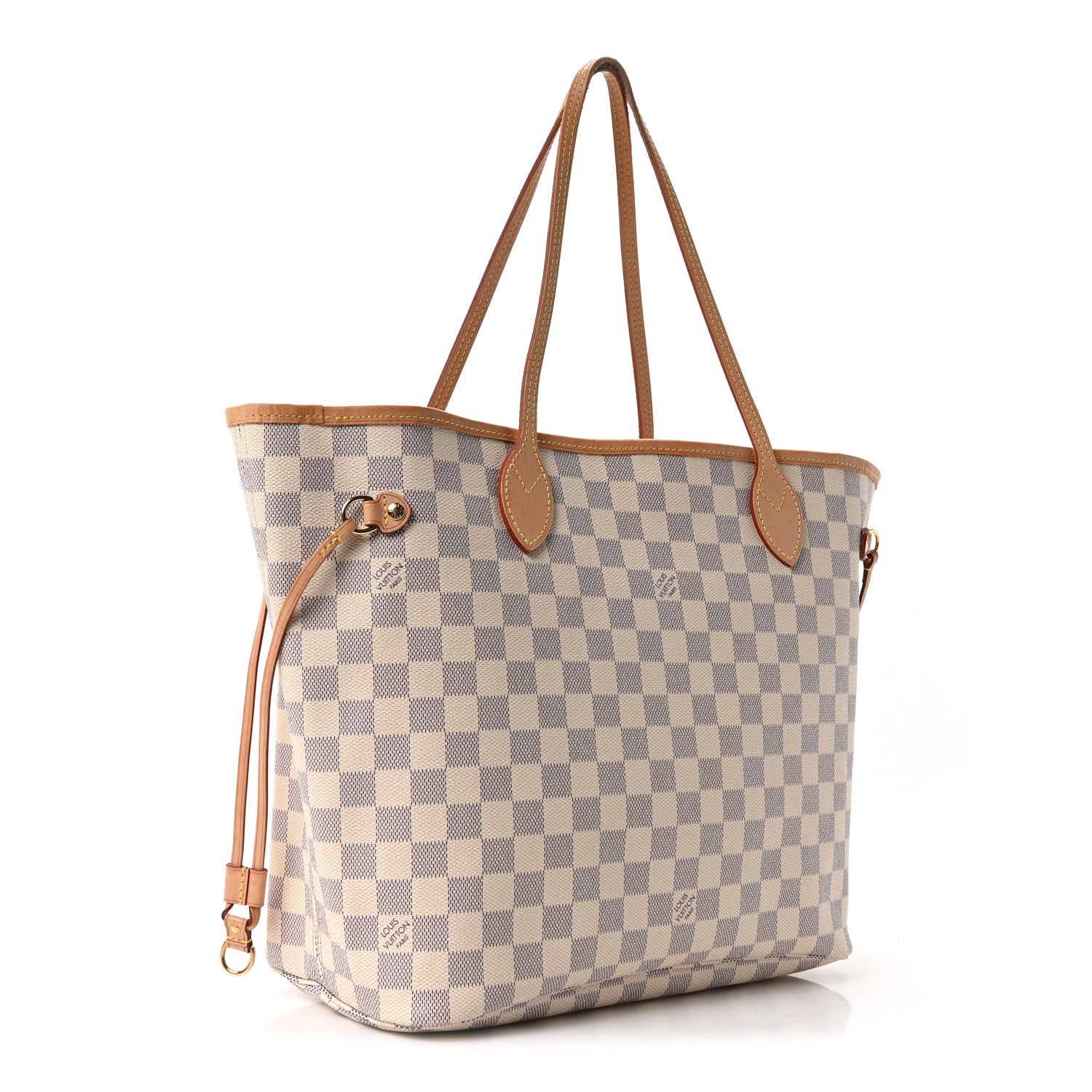 Louis Vuitton Damier Azur Neo Neverfull MM Rose Ballerine