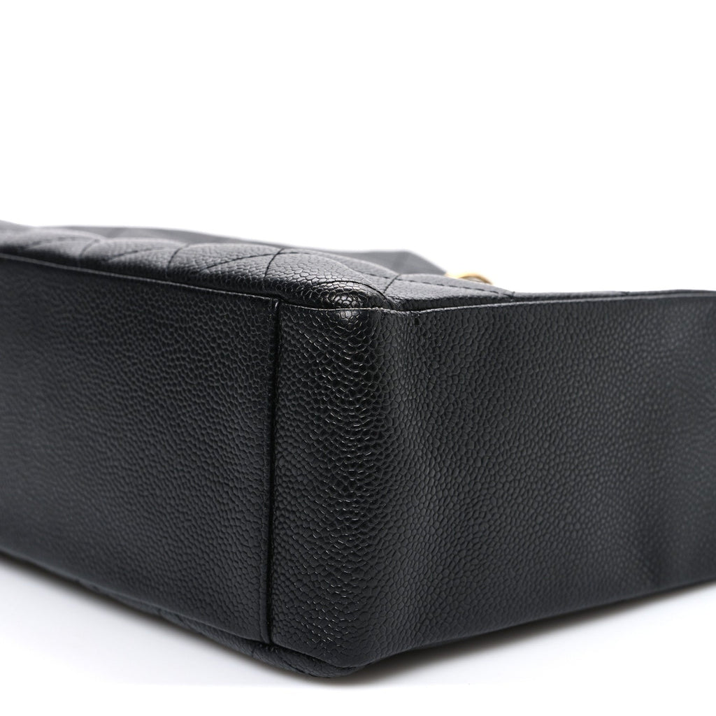 Chanel Caviar Quilted Petit Shopping Tote PST Black
