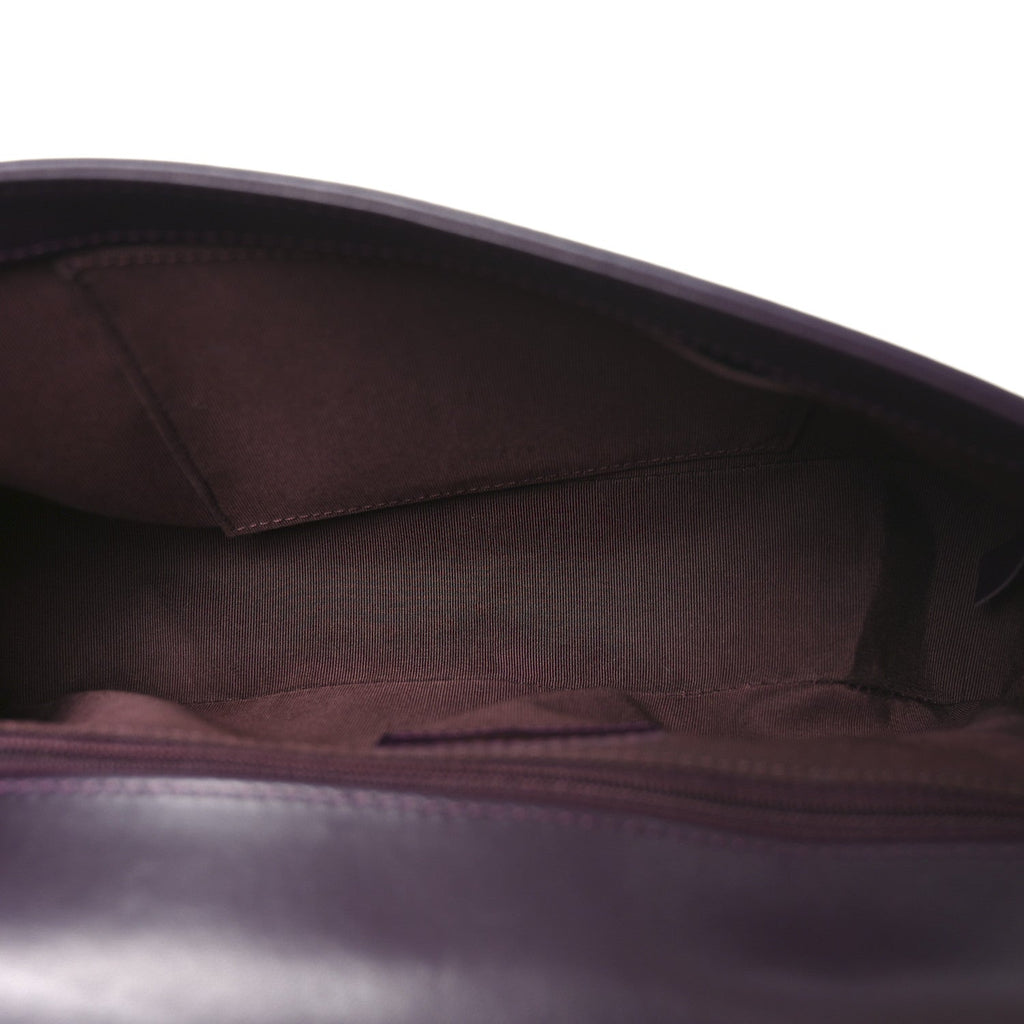 Chanel Lambskin Quilted New Medium Boy Flap Dark Purple