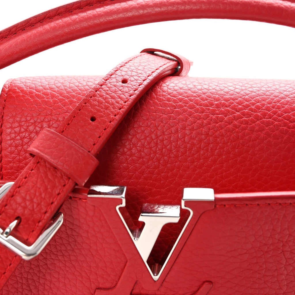 Louis Vuitton Taurillon Capucines PM Rubis