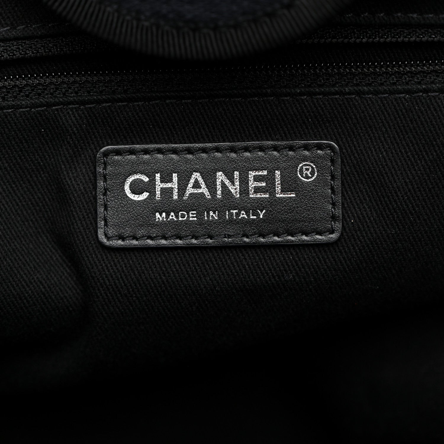 Chanel Mixed Fibers Calfskin Medium Deauville Tote Navy Blue