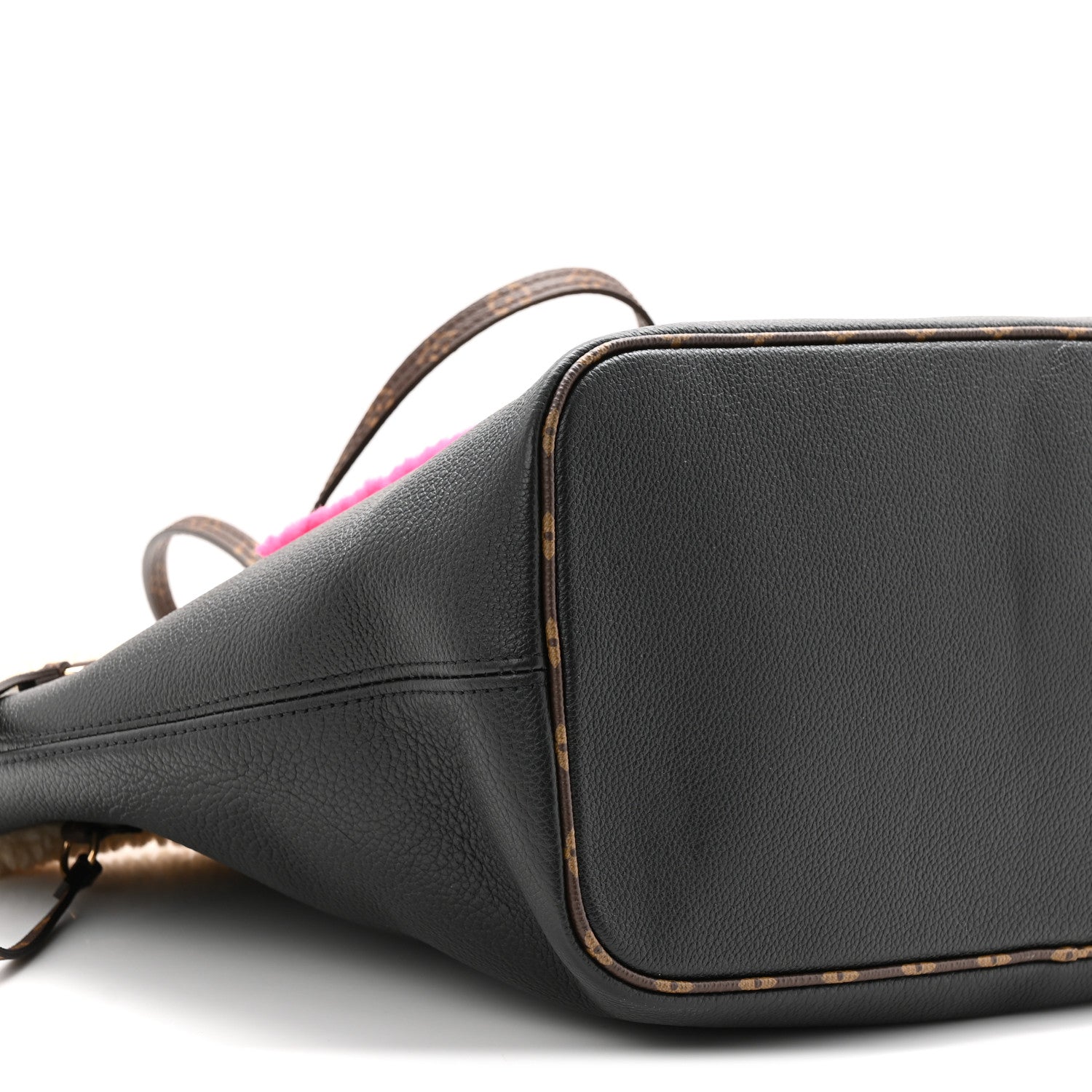 Louis Vuitton Calfskin Monogram Teddy Neverfull MM Black