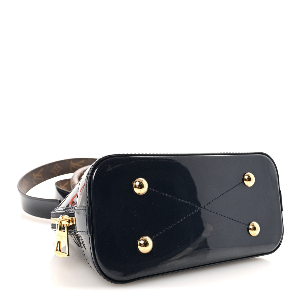 Louis Vuitton Patent Monogram Alma BB Marine