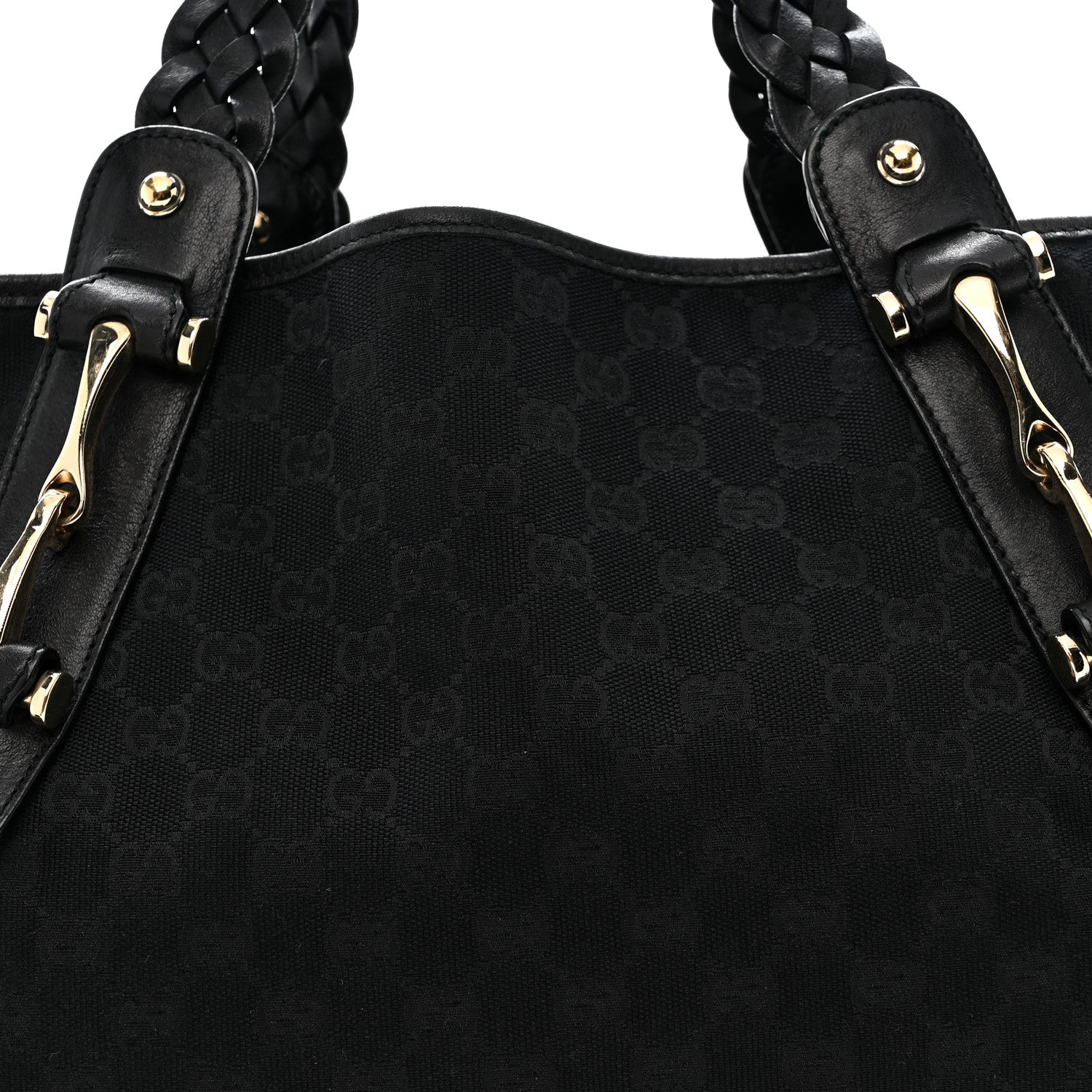 Gucci Monogram Medium Pelham Shoulder Bag Black