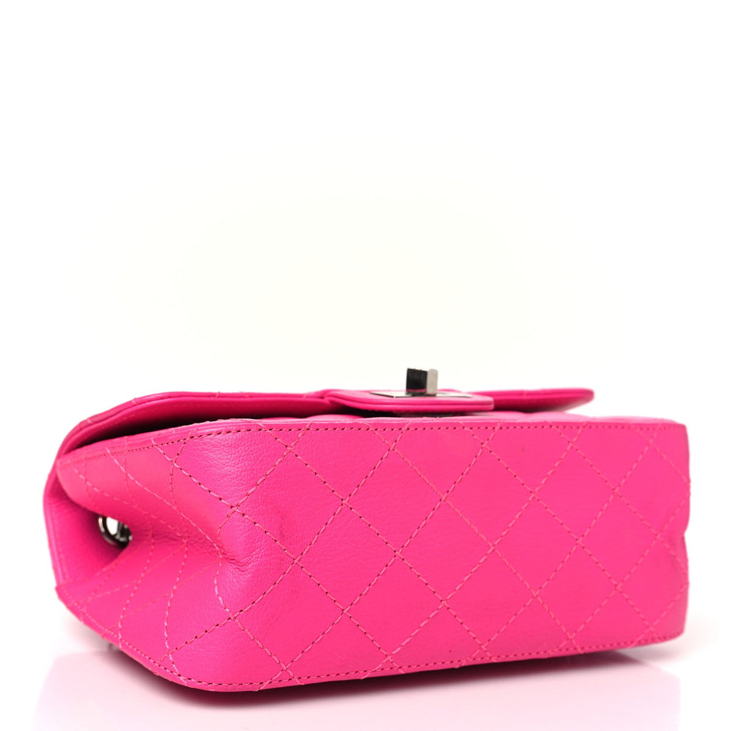 Chanel Goatskin Quilted 2.55 Reissue Mini Flap Fluorescent Pink